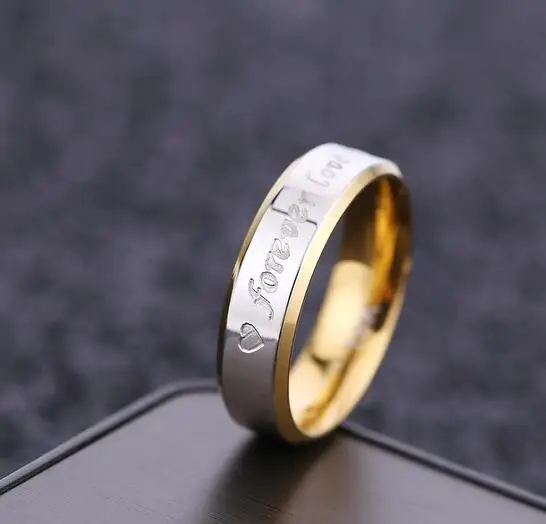 Never fade обручальное мужское кольцо с надписью forever Love БУКВЕННОЕ Украшение Аксессуары для женщин и мужчин обручальные кольца для пары