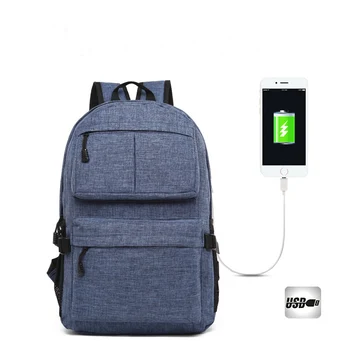 

USB Unisex Design Backpack Book Bags for School Backpack Casual Rucksack Daypack Oxford Canvas Laptop Fashion Man Back pack bag