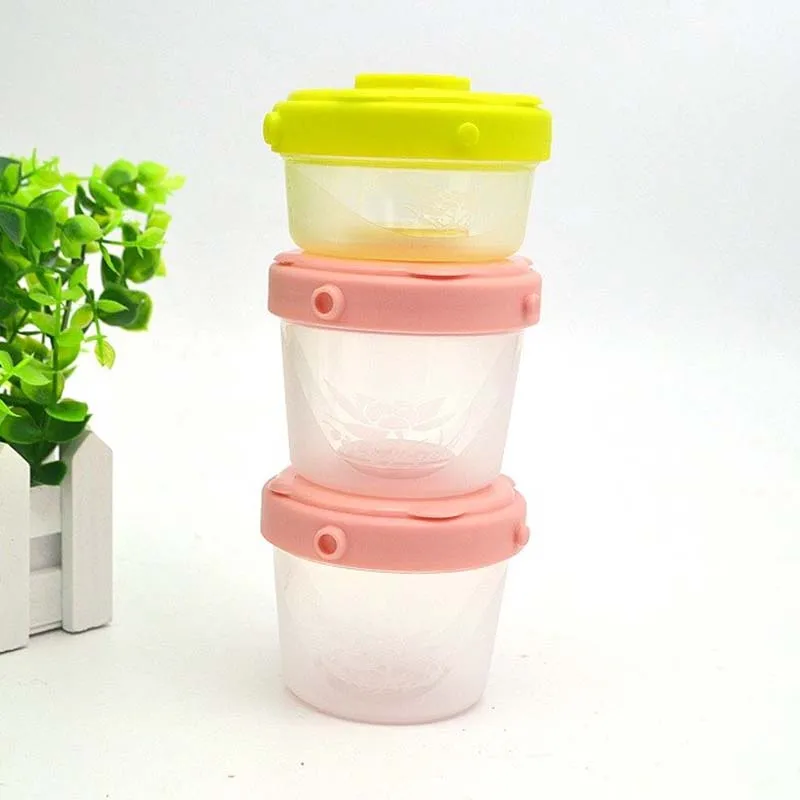 3 шт./компл. детское Кормление портативный дозатор сухого молока контейнер для хранения еды детские закуски конфеты, продукты Коробка для хранения - Цвет: Цвет: желтый
