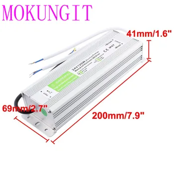 

AC 110-260V to DC24V IP67 Waterproof Power Supply Transformer Adapter LED Driver 24V 120W