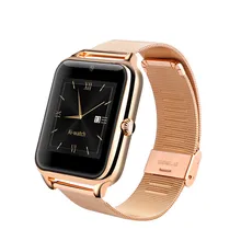 Bluetooth Smart Watch Z50 Intelligent Clock Phone with Metal Frame Leather and Steel Strap GSM/GPRS SIM Slot NFC Camera