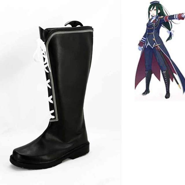 Anime Buckle Decor Lace-up Front Zipper Side Wedge Boots | SHEIN Malaysia