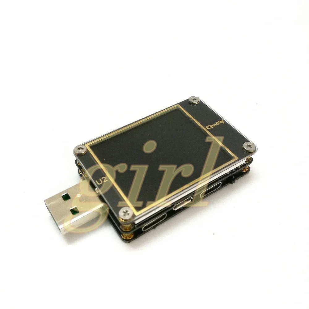 

Qway-U2p current and voltage-meter USB tester QC4+ PD3.0 2.0PPS fast charge protocol capacity dimension