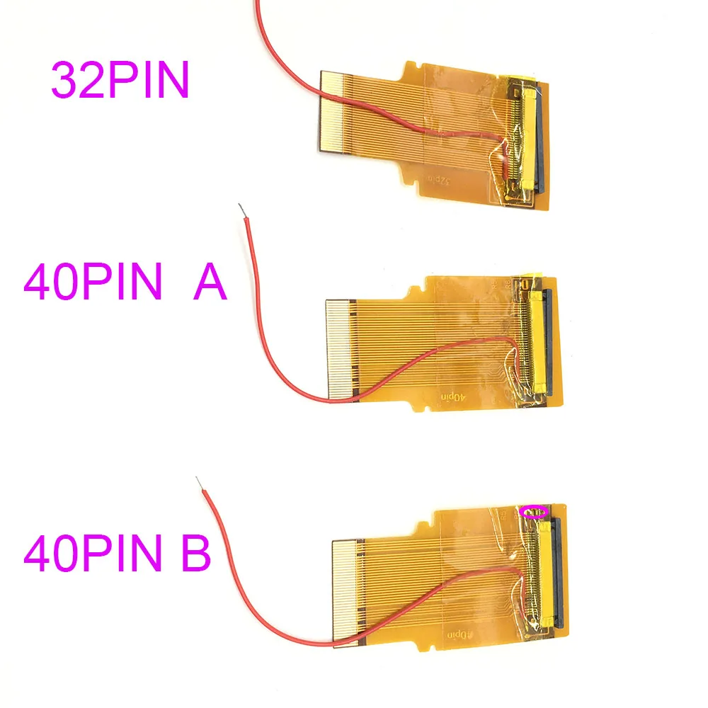 

6PCS 32Pin 40 Pin A & B For GBA Ribbon Cable AGS 101 Backlit Highlit Adapter Screen Mod
