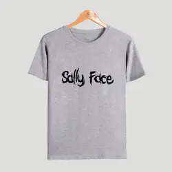 Sally face Футболка с принтом sally face смешные футболки с коротким рукавом Хлопок Мужчины и Женщины Лето 2019 футболка модные футболки