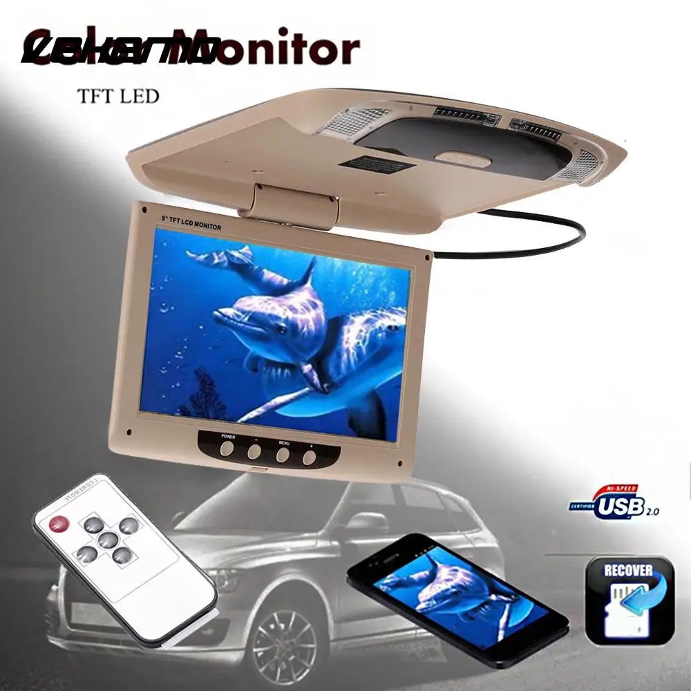 

VEHEMO DC 12V Ultra-Thin Smart Universal Car Display Overhead Multimedia Video Ceiling Roof Mount Display Audio Player