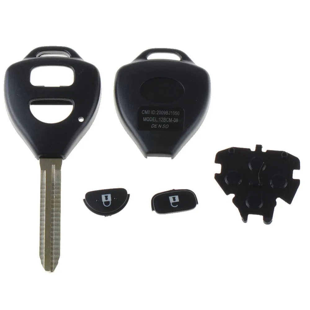 Чехол для дистанционного ключа подходит TOYOTA Rav4 Corolla Hilux Prado 2 Кнопка Fob OT8G|key button|fob