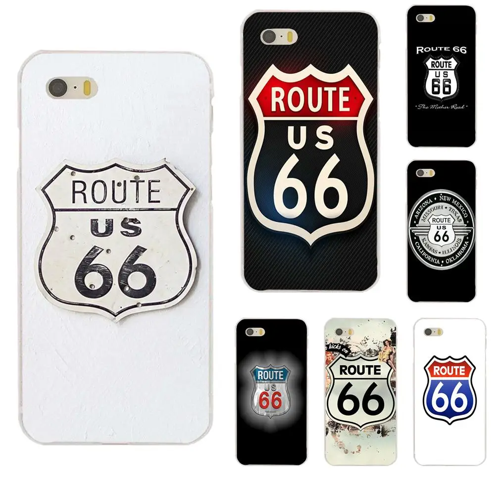 Soft Art Print For Xiaomi Redmi Note 2 3 3S 4 4A 4X 5 5A 6 6A Pro Plus Vintage Route 66 | Мобильные телефоны и аксессуары