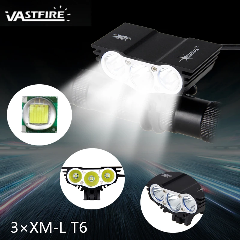 للماء الدراجة ضوء 3xT6 LED الجبهة إضاءة أمامية للدراجة 4 طرق السلامة ليلة الدراجات مصباح + بطارية قابلة للشحن حزمة + شاحن للماء الدراجة ضوء 3xT6 LED الجبهة إضاءة أمامية للدراجة 4 طرق السلامة ليلة الدراجات مصباح + بطارية قابلة للشحن حزمة + شاحن