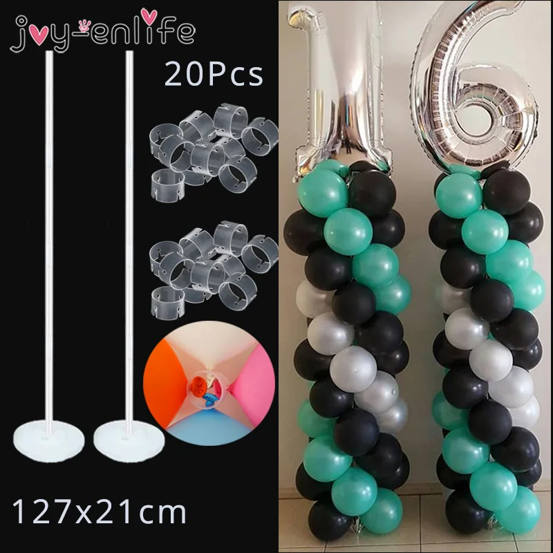 

JOY-ENLIFE 2set Balloon Column Stand Kits Arch Stand with Frame Base and Pole for Wedding Birthday Party Decoration Supplies