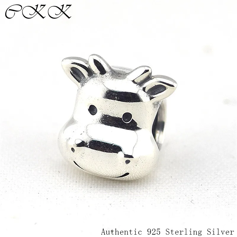 

Cow Charm Beads for Jewelry Making 100% 925 Sterling Silver Fit Charms Bracelets DIY Fine Jewelry PF274
