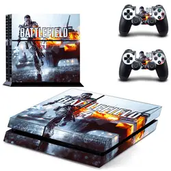 Battlefield 4 vinly PS4 кожного покрова Стикеры для Sony PS4 Игровые приставки 4 и 2 контроллера
