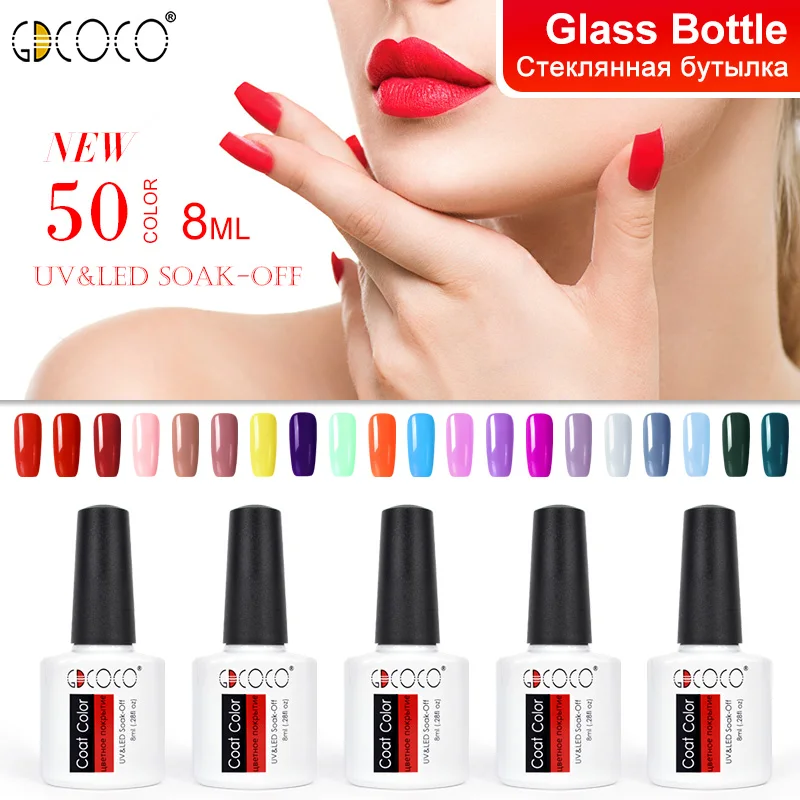 

8ml GDCOCO 2019 New Arrival Primer Gel Varnish Cheap Price Soak Off UV LED Gel Nail Polish Base Coat NoWipe Top Color Gel Polish