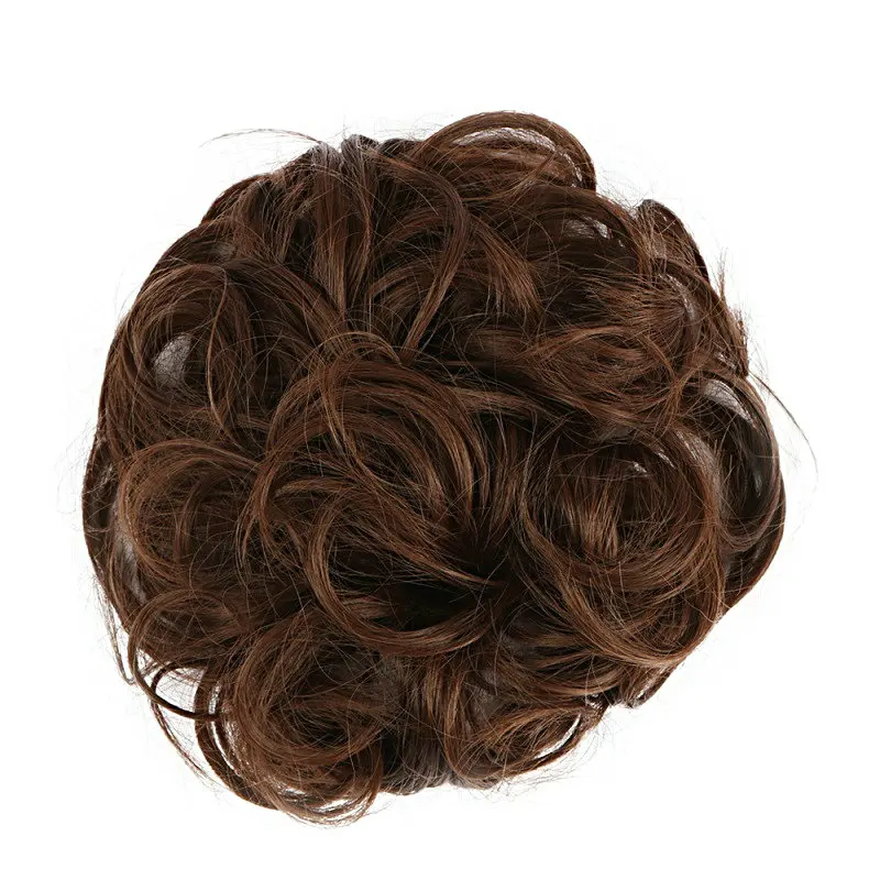 Chignon Hair Bun Hair Pieces Hair Scrunchie Extensions Synthetic Wig For Women Curly Chignon Accessories Hairpiece Extension