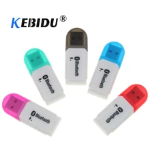 Kebidu мини USB Bluetooth 5,0 беспроводной аудио адаптер стерео приемник Handsfree автомобильный комплект с микрофоном для автомобильного плеера для телефона