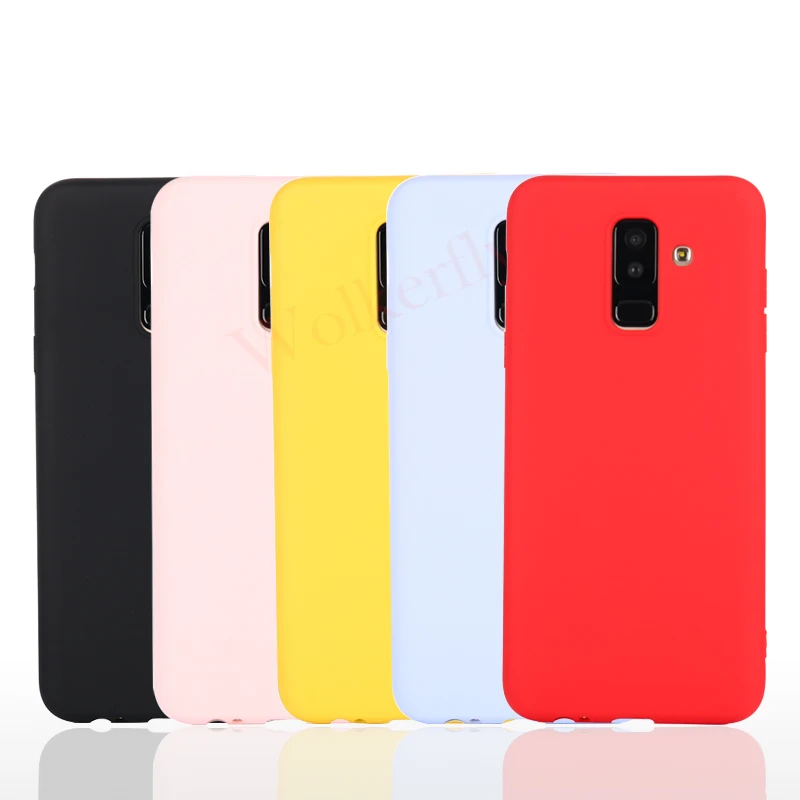 Candy Macaron Color Case For Samsung Galaxy A5 A7 J3 J5 J7 2017 2016 A8 A6 Plus J4 J6 J8 2018 S6 S7 S8 S9 Plus Note 8 Soft Cover Sadoun.com