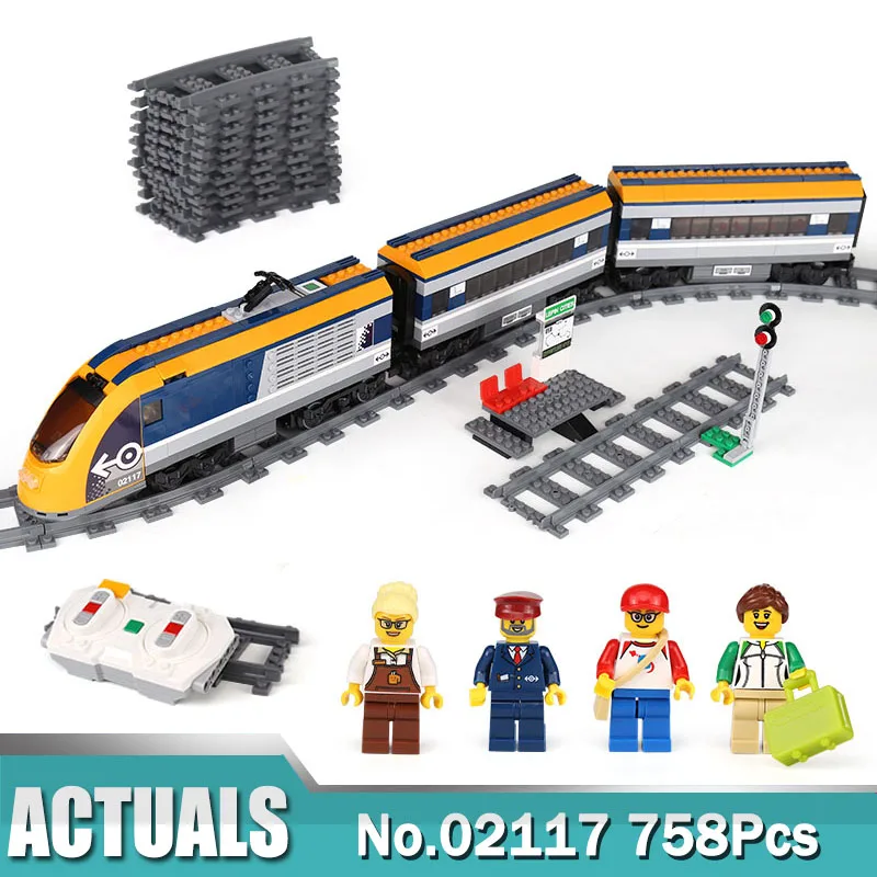 

City Train Series 02117 The RC Passenger Train Compatible with Legoingly 60197 Remote Control Train Toys for Children