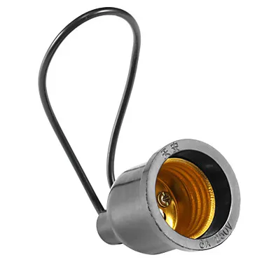 DIY черный Водонепроницаемый Soquete E27 лампа гнездовой патрон 110 v-220 v Открытый облегающие E27 Лампа основание держателя лампы