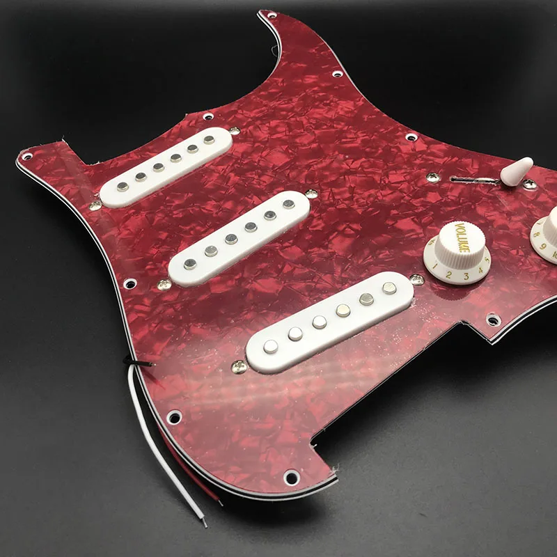 Однокатушный Alnico загруженный Prewired одна катушка SSS электрогитара Pickguard звукосниматель задняя кожух для FD ST электрогитара ra