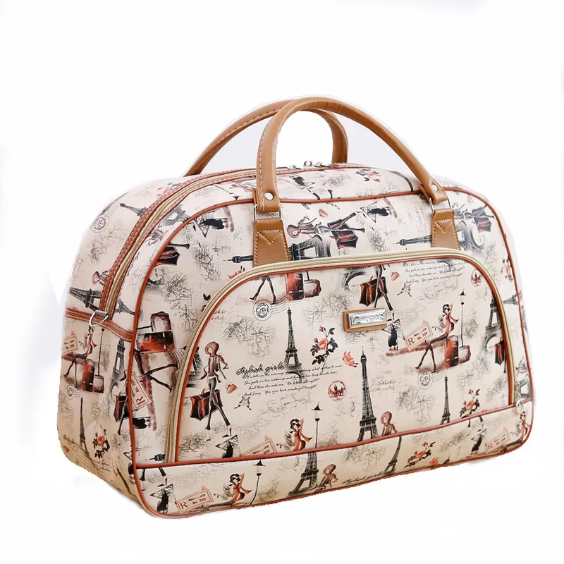 Women Travel Bags Leather Bag Women's Fashion Waterproof Travel Duffel