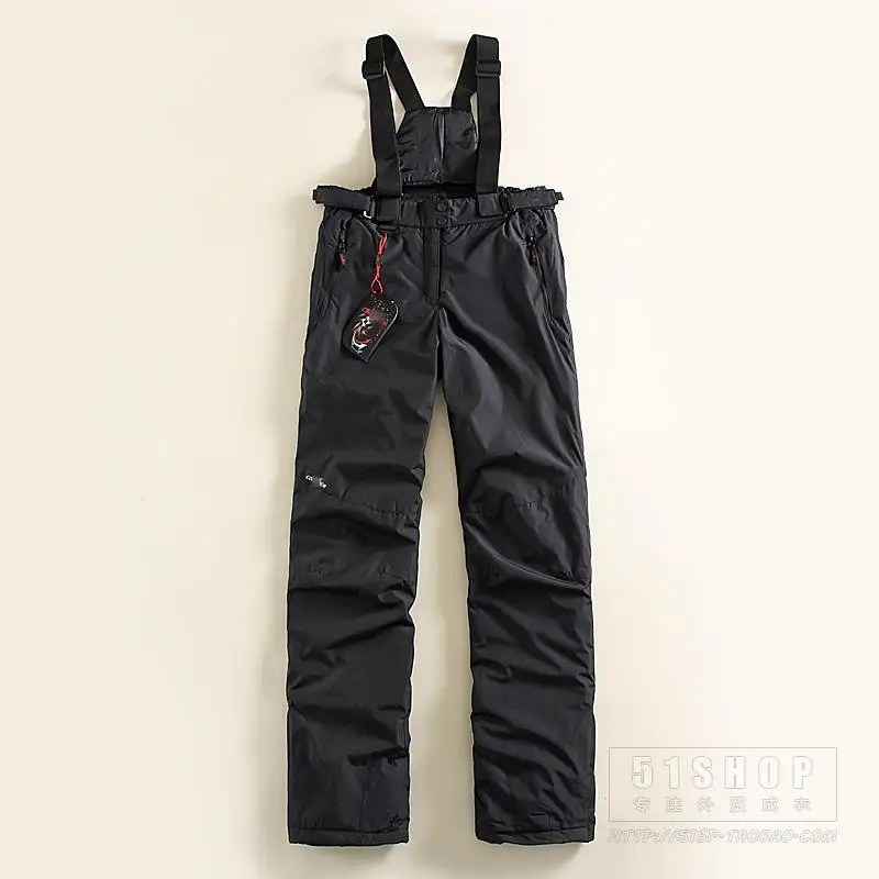 

2Winter Women's Outside Sport Windproof Waterproof Suspenders Outdoor Skiing Cotton-padded Trousers Pants Size 44/48/50/52