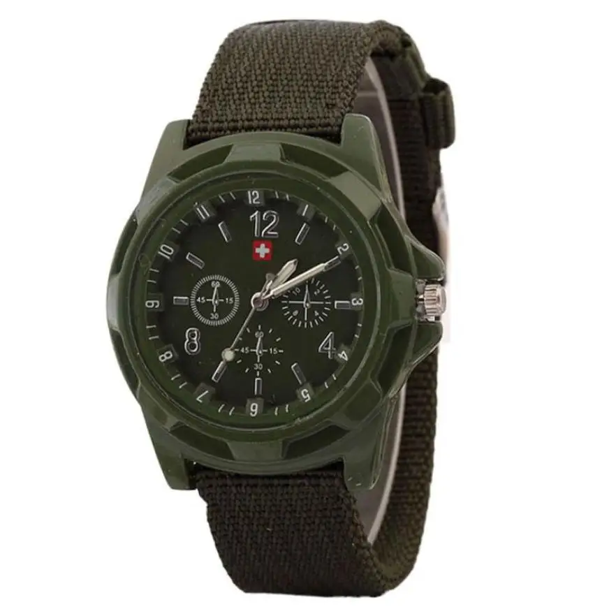 Solider Military Army Green Dial Army Sport Style Quartz Wrist Watch