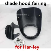 Unpainted Black Front Cowlhood Fork Mount HeadlightFairing Bezel Mask Fit For Har-ley Sportster Dyna XL 883