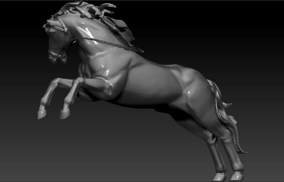 Horse_16 полная 3d модель для ЧПУ в STL файл|3d model for cnc|for cncmodel |