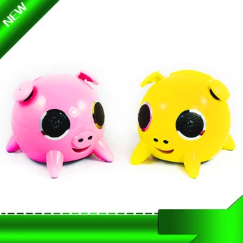

2.1CH I-PIG Touch control Portable Bluetooth Speaker with USB/TF 3.5mm Aux, Desk Cartoon bluetooth speaker system home speaker