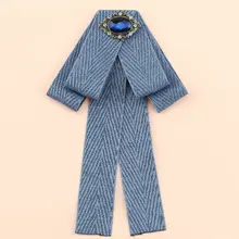 Британский унисекс средства ухода за кожей Шеи Рубашка с воротником галстуки бабочкой опрятный лента с кристаллами и стразами Свадебные галстук