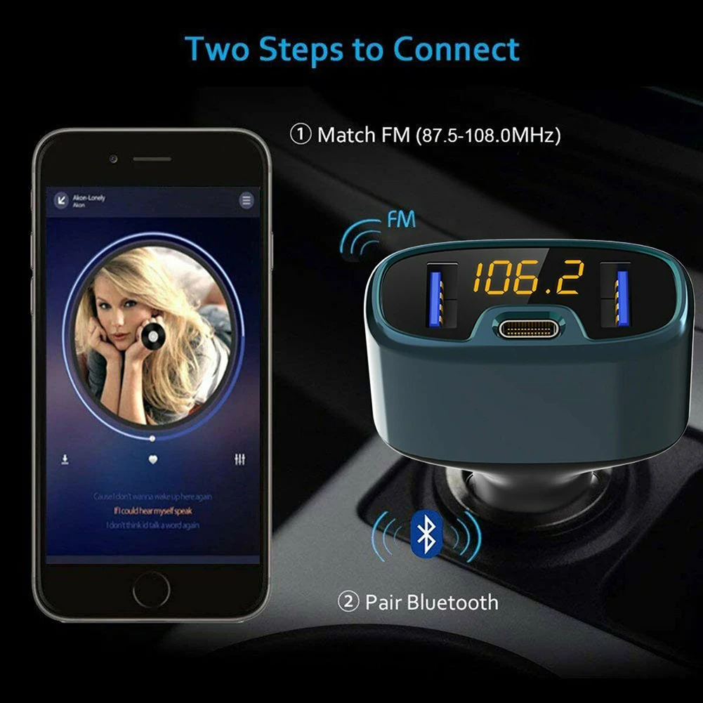 Fm передатчик Bluetooth автомобильный набор свободные руки FM модулятор музыкальный