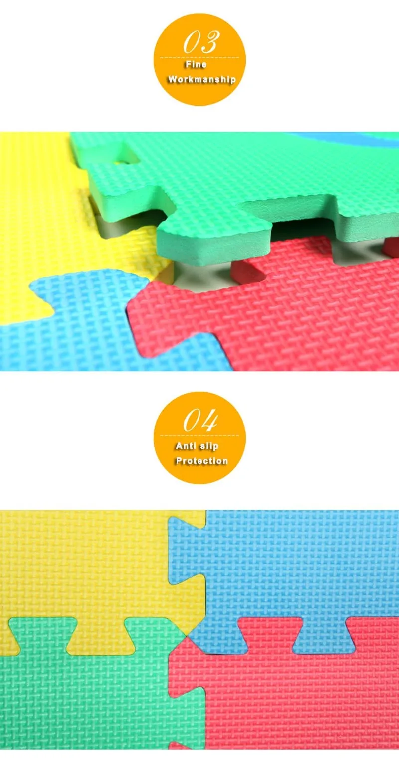 10 штук детская номера переплетенных головоломки игровой коврик для игры Ева коврик покрытие из вспененного материала Playmat для детей пол Ползучая коврик для