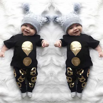 

Baby Girls clothing set Boys short sleeved T-shirt+pants Infantil bebe clothes sets toddler cloth Summer kids Clothing suit