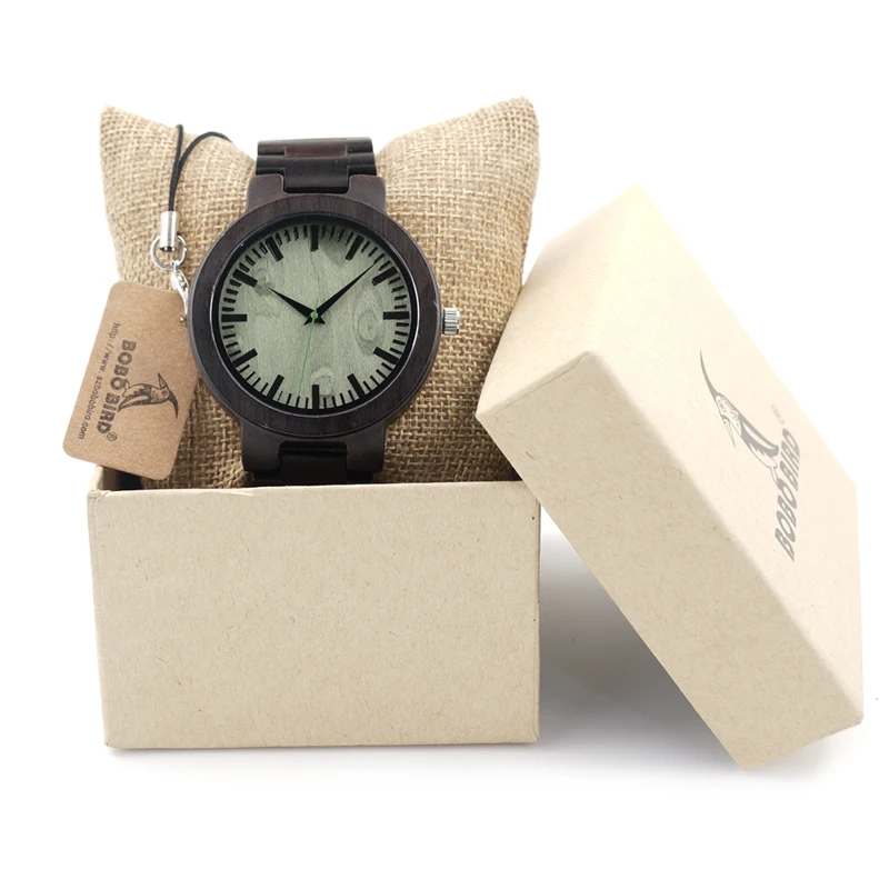 Drop Shipping BOBO BIRD L-C29 Wholesale Wood Wristwatch Classic Erkek Watch for Men with Quartz Movement Wood Band Relogio Male