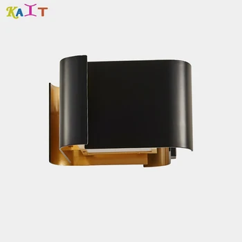 

Modern minimalist LED aluminum bedside lamp wall lamp room mirror light