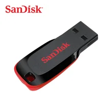 SanDisk USB флэш-накопитель Cruzer Blade U диск 8 ГБ 16 ГБ 32 ГБ мини-накопитель 64 ГБ 128 ГБ USB 2,0 флэш-карта памяти(SDCZ50