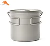 TOAKS POT-1100-BH Titanium Outdoor Camping Hanging Pot With Bail Handle Easy to Carry 1100ml 145g ► Photo 2/6