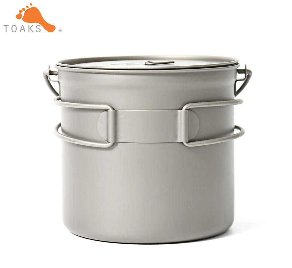 TOAKS POT-1100-BH titanio Camping al aire libre colgando con estribo fácil llevar 1100 ml 145g