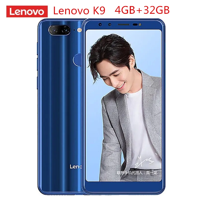 

Lenovo K9 4G Smartphone 5.7'' Android 8.1 MTK6762 Octa Core 2.0GHz 4GB RAM 32GB ROM Quad Camera Fingerprint 3000mAh Mobile