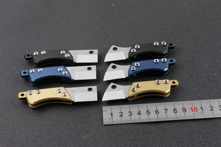 Titanium ручка кухонный игрушечный меч фрукты D2 лезвие CT-4 титановые ножи брелок украшения милый подарок инструменты