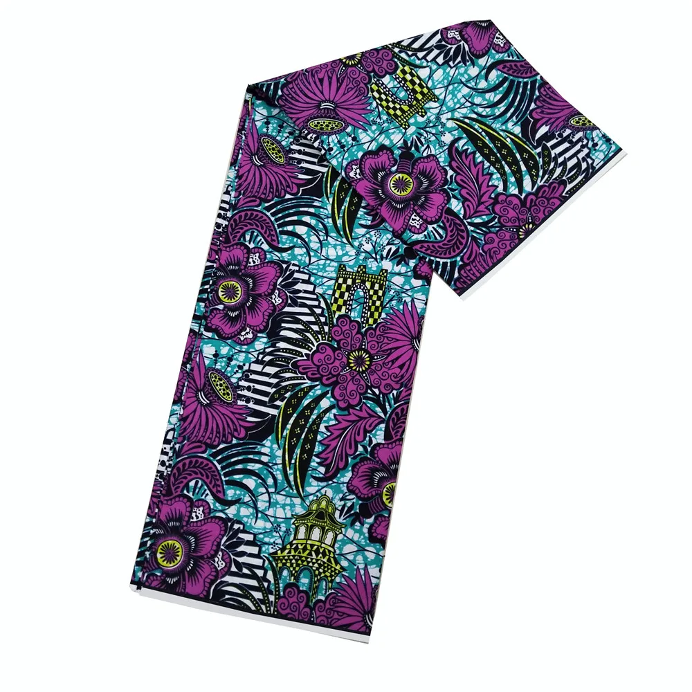 

2019 ankara style wax print fabric latest fashion hot sale super wax hollandais fabric wholesale price Guangzhou factory v736