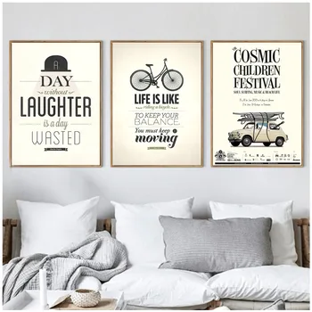 

Home Decor Wall Art Canvas Poster Vintage Inspiring Quotes Wall Pictures Print For Living Room Art Decoration Pictures Paris