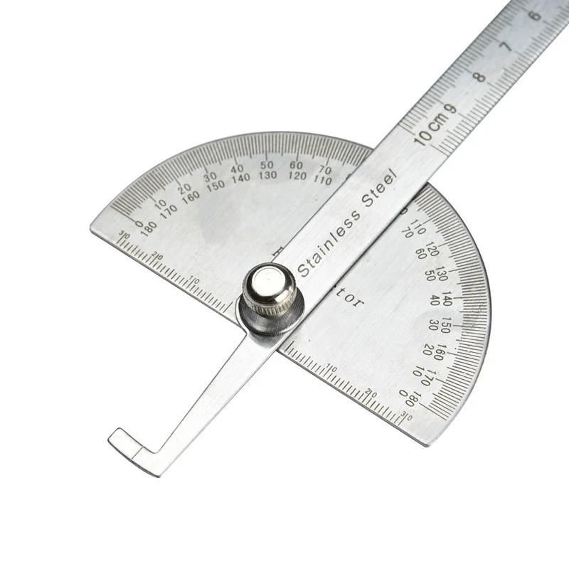 Stainless Steel 180 Degree Protractor Angle Finder Rotary Measuring Stainless Steel 180 Degree Protractor Angle Finder Rotary Measuring Ruler For Woodworking Tools Angles Ht1013 In Level Instruments