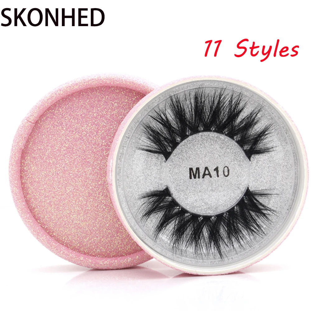 

1 Pair Silk Fiber False Eyelashes Wispy Crisscross Flutter 3D Faux Mink Hair Fake Eye Lashes Natural Eye Makeup Tools 11 Styles