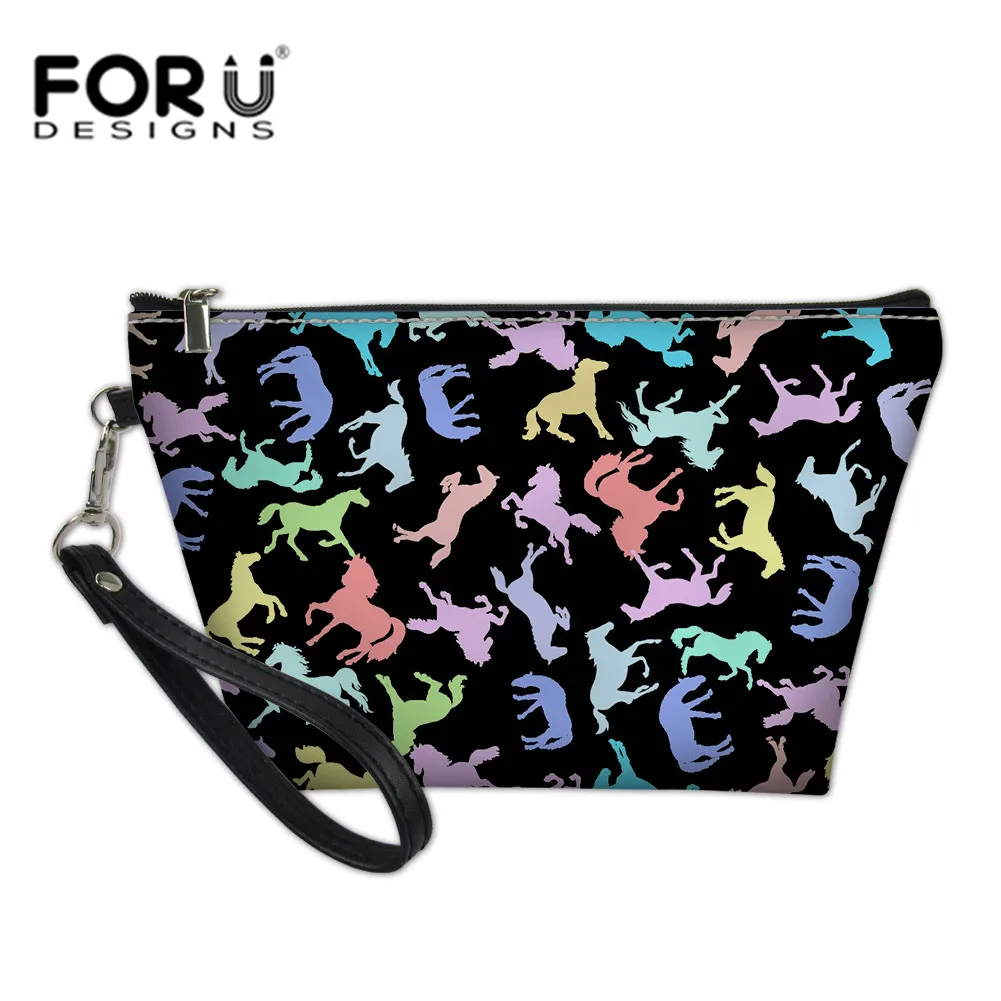CC3466Z8 FORUDESIGNS/косметичка для макияжа Crazy Horse с животным принтом, дорожная косметичка, камуфляжная косметичка для хранения в дороге, косметички, дропшиппинг - Цвет: CC3466Z8