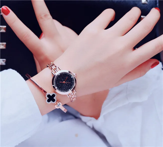 Простой Блестящий маленький циферблат для женщин часы Роскошные Кварцевые женский часы 2018 BGG бренд Женская мода нержавеющая сталь браслет