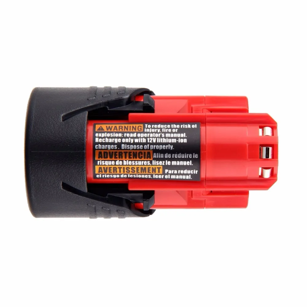 Литий ионный аккумулятор ELEOPTION для электроинструментов 2 шт. 12 В 2000 мАч Milwaukee M12 48 11