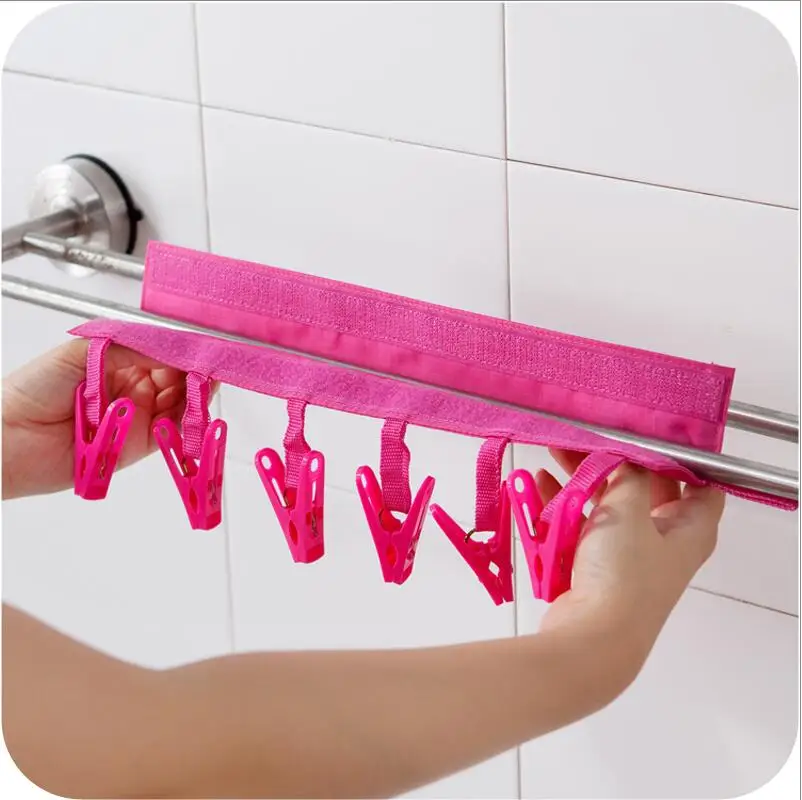 The portable hanger can be traveling clothespin hanging bathroom rack