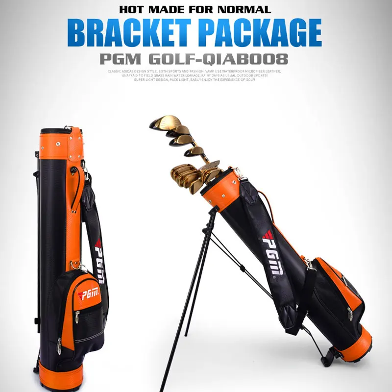 Pgm унисекс подлинный стандартный пакет для гольфа, профессиональная стойка для поддержки, Сумка с черным мячом, сумка для пистолета, может холдить 9 клубов D0063
