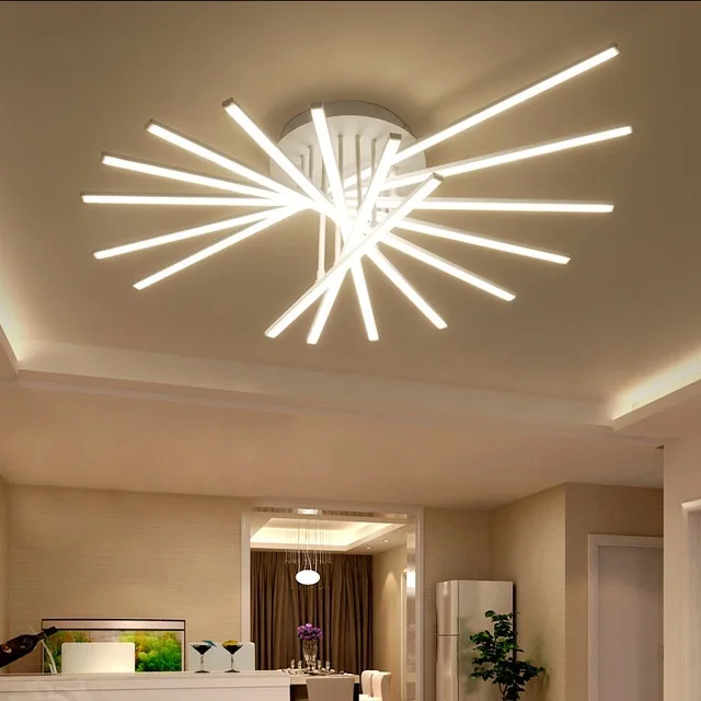 

LED Sheets Aluminum Acrylic Ceiling lights Home Living Room Bedroom Study Lamps Commercial Places Lighting Ceiling Lamps90-260V